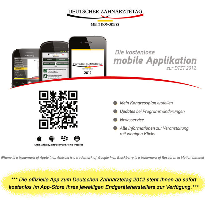 Apps für den Deutschen Zahnärztetag 2012